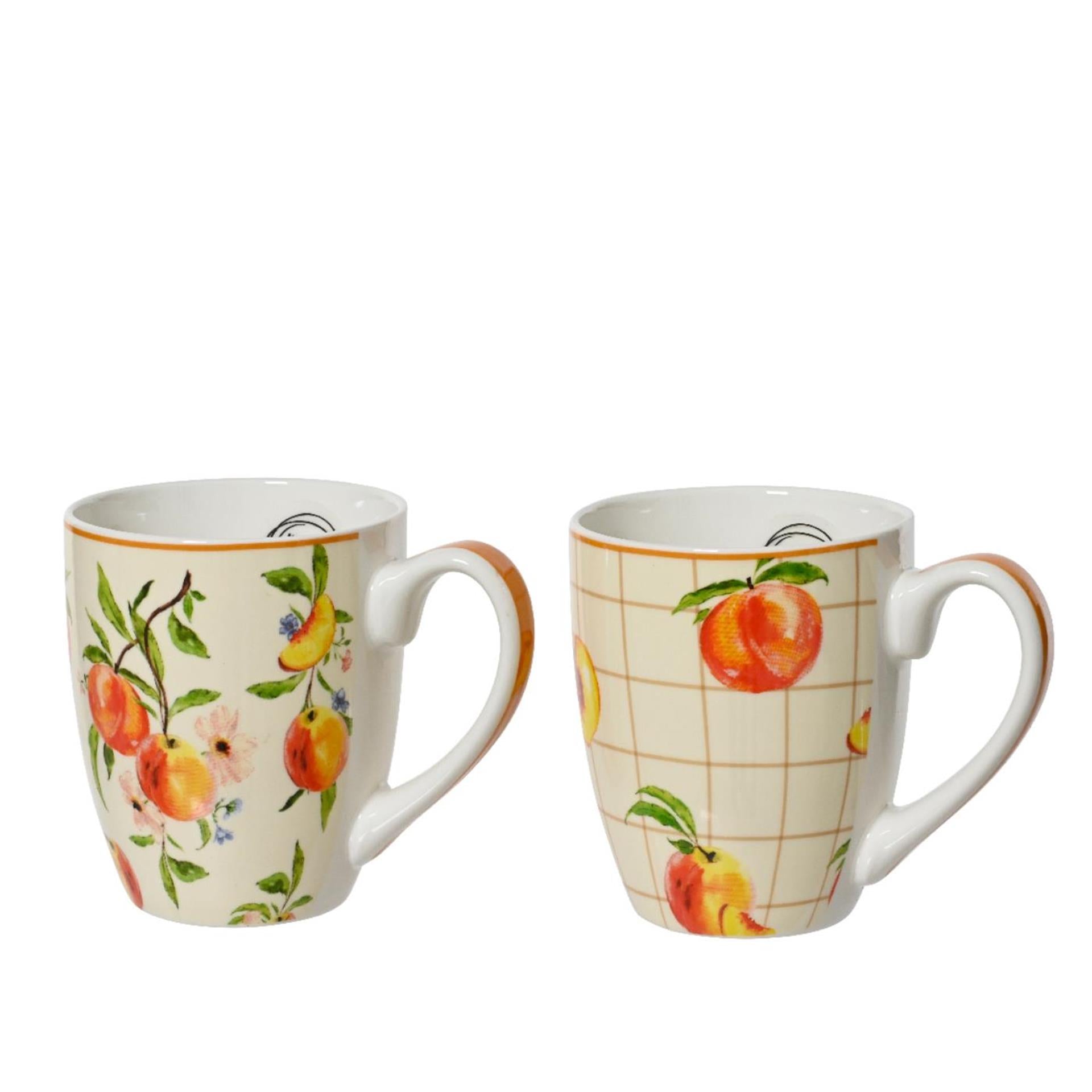 Mug en porcelaine Decoris 400ml pêche
