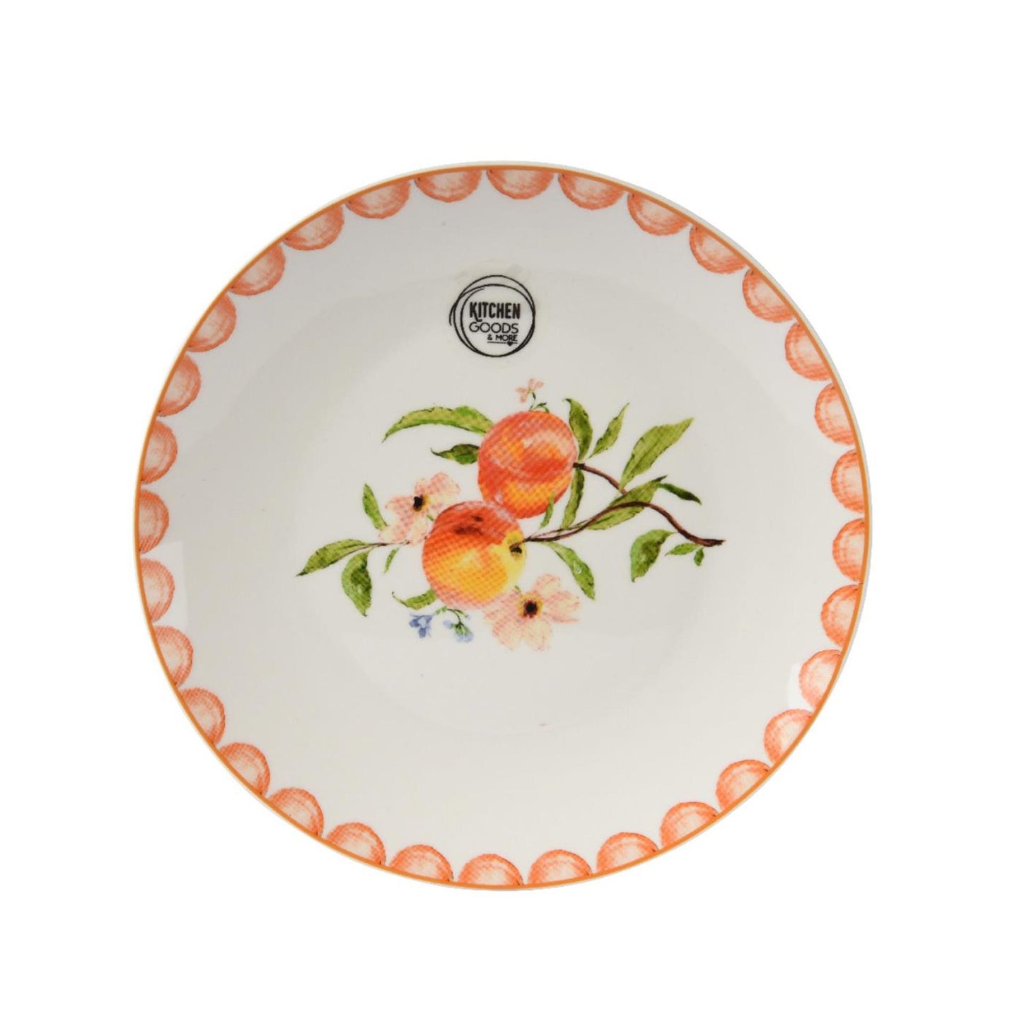 Assiette petit-déjeuner Decoris pêche porcelaine ø20cm