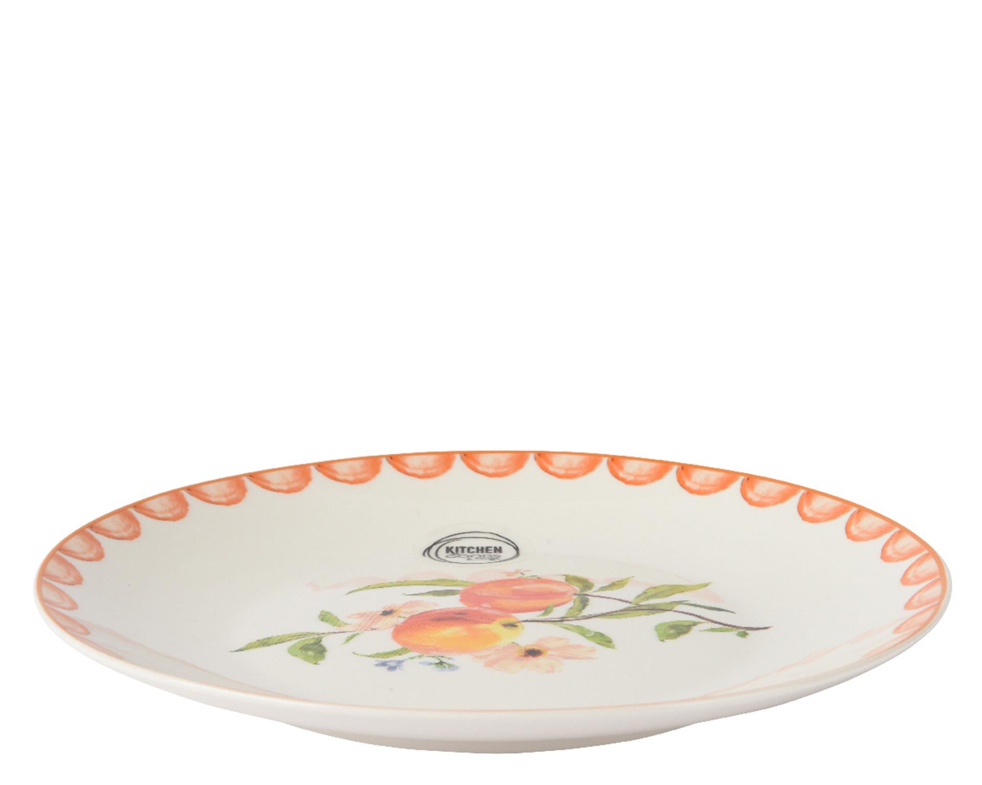 Assiette petit-déjeuner Decoris pêche porcelaine ø20cm