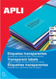 Étiquettes transparentes Apli 210 x 297 mm,