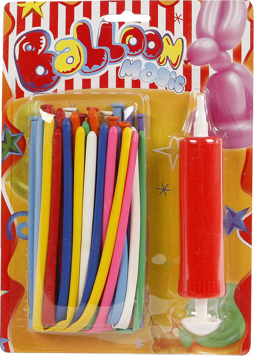 Ballons modélibles avec pompe, 20e.