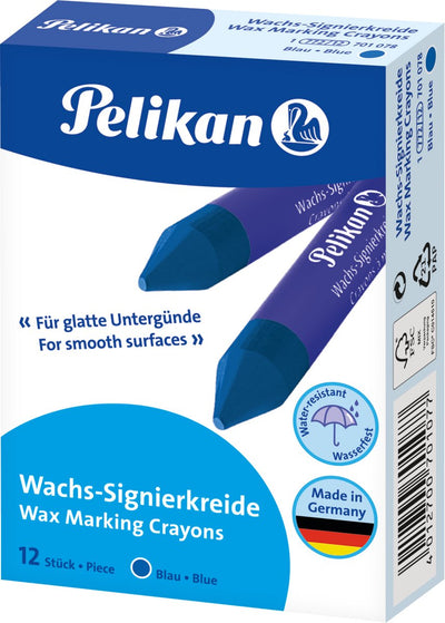 Craie de marque Pelikan 772 - bleue - 12 pièces