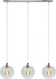 Suspension Eglo ariscani 2 - e27 - 76,5 cm - verre coloré chrome