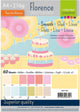 Papier cartonné créatif Florence vaessen - Couleurs de Pâques - a4 - 60 feuilles - lisse - 216 g