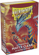 Pochettes extérieures Dragon Shield transparentes mates - Format japonais pour cartes jusqu'à 59x86 mm