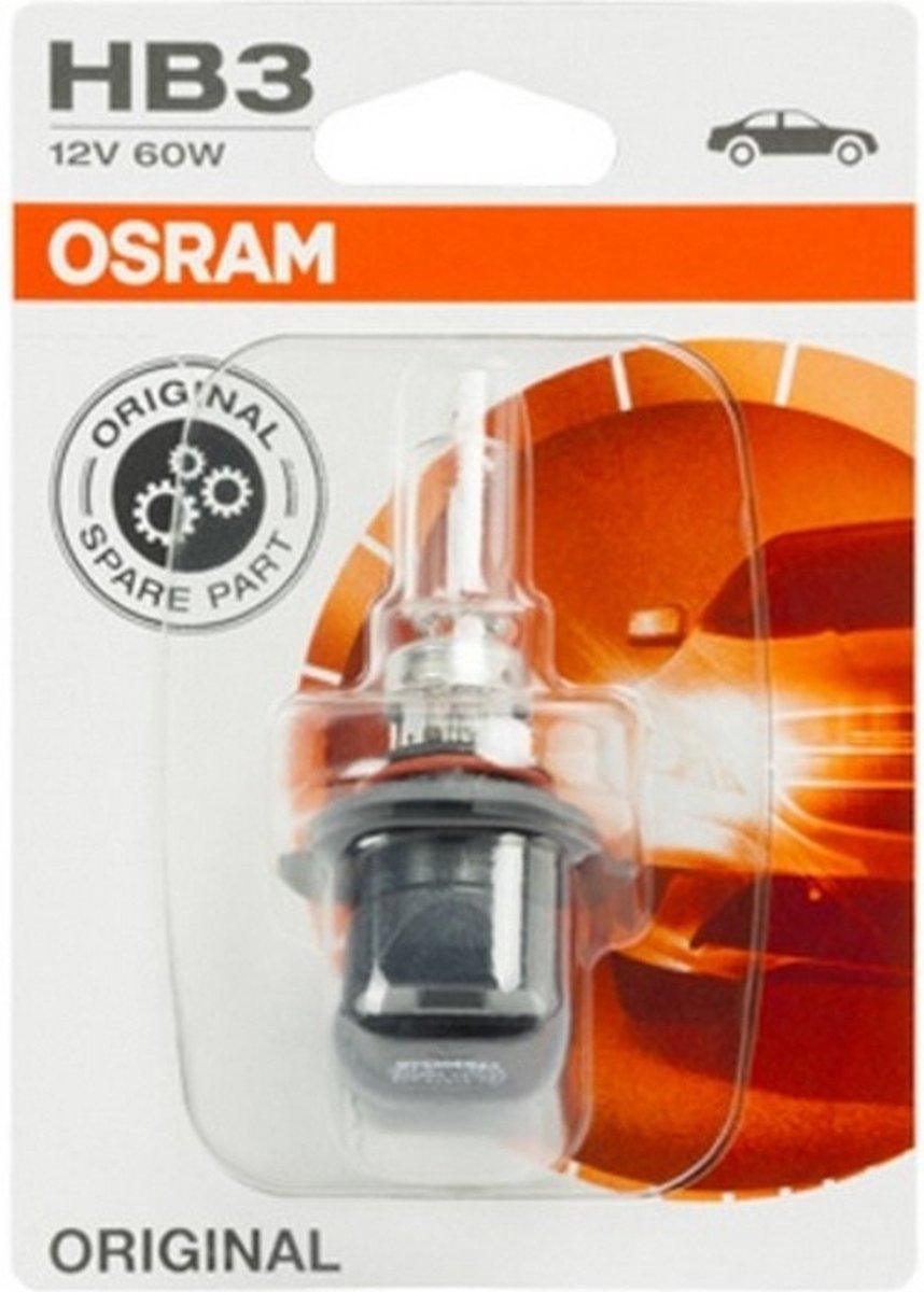Osram ampoule culot en plastique p20d 12v 60w hb3 9005-01b neuve pour moto