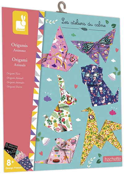 Janod - les ateliers du calme - animaux en origami - coffret bricolage