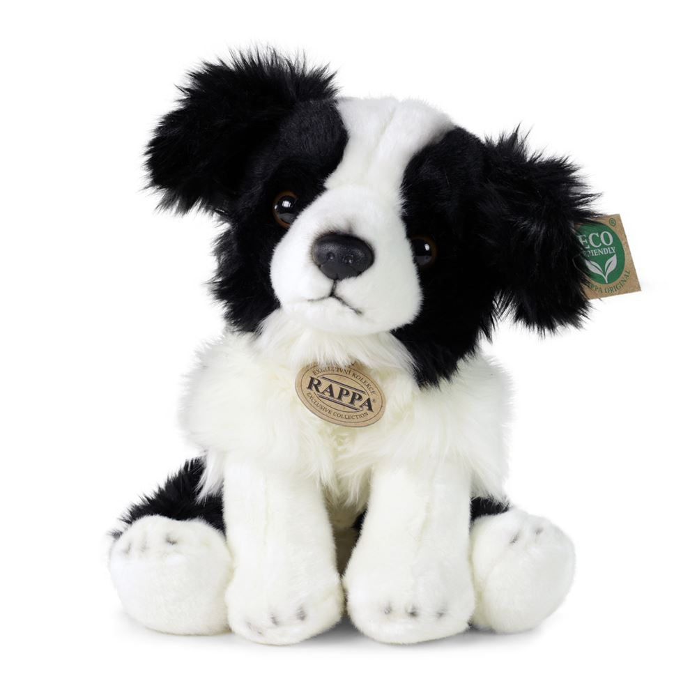 Peluche border collie 30 cm écologique