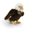 Rappa peluche écologique aigle 24 cm - peluche réaliste fabriquée à partir de bouteilles PET recyclées - marron et blanc