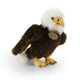 Rappa peluche écologique aigle 24 cm - peluche réaliste fabriquée à partir de bouteilles PET recyclées - marron et blanc