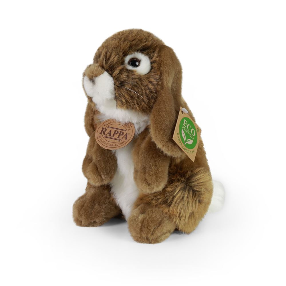 Peluche lièvre 18 cm écologique