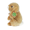Peluche lièvre beige 18 cm écologique