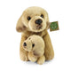 Peluche labrador retriever avec chiot 31cm e