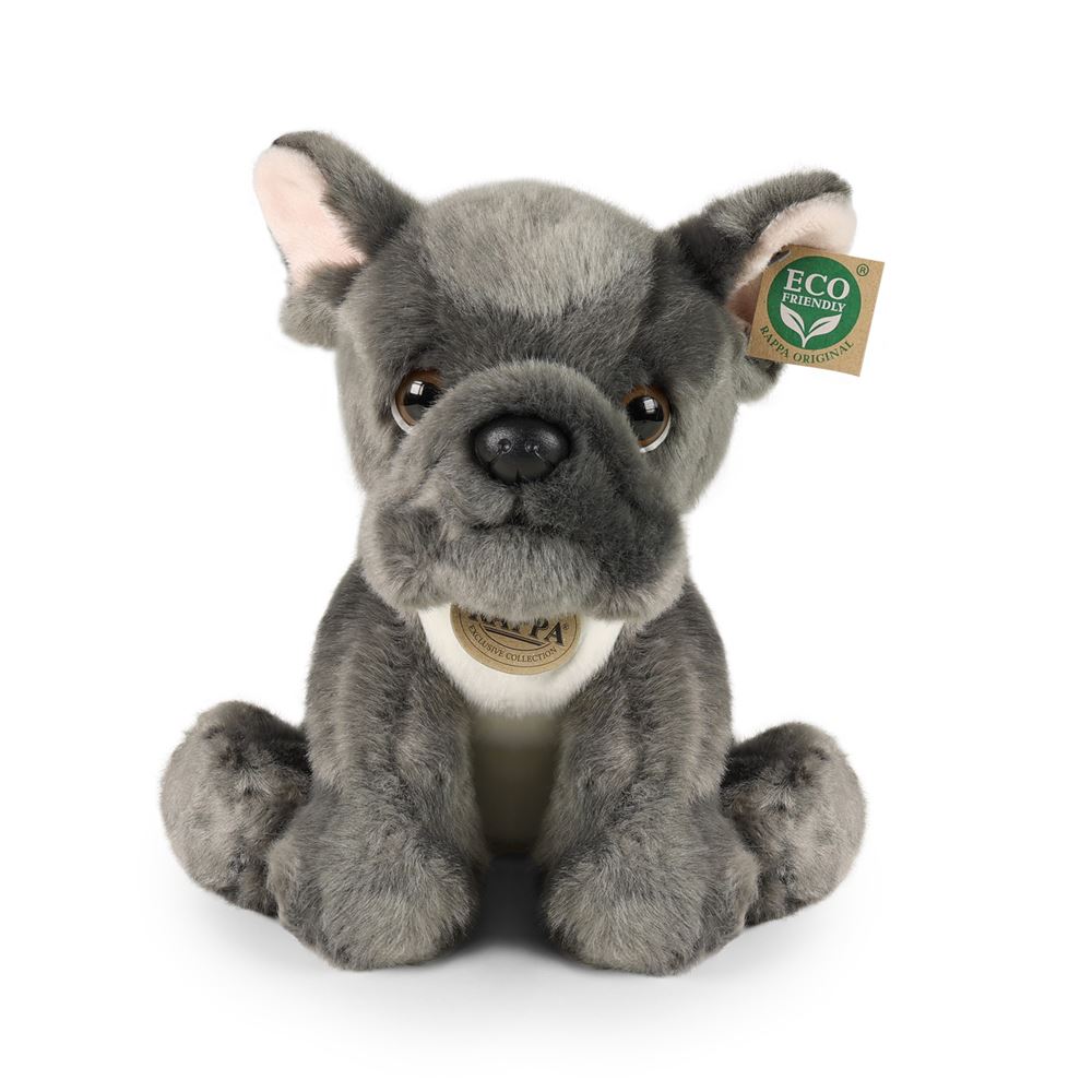 Peluche bouledogue français 26 cm écologique