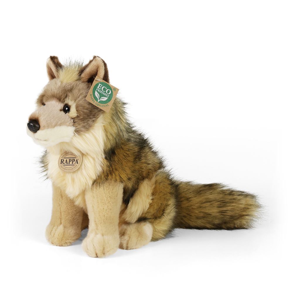 Peluche loup coyote 24 cm écologique