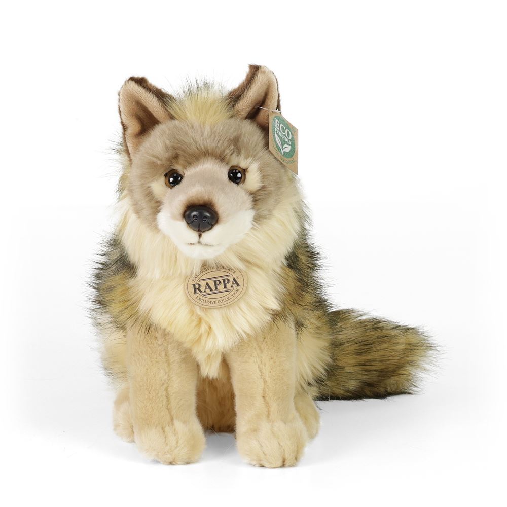 Peluche loup coyote 24 cm écologique