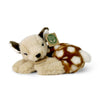 Peluche cerf couché 18 cm écologique