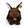 Peluche lapin marron 33 cm écologique