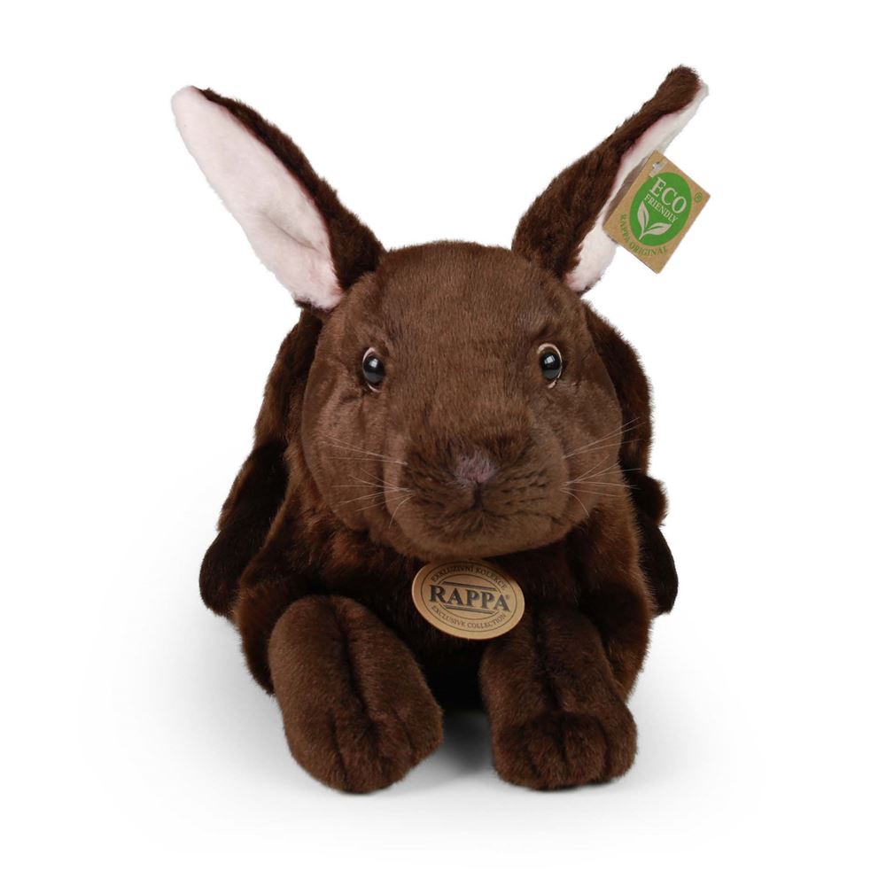 Peluche lapin marron 33 cm écologique