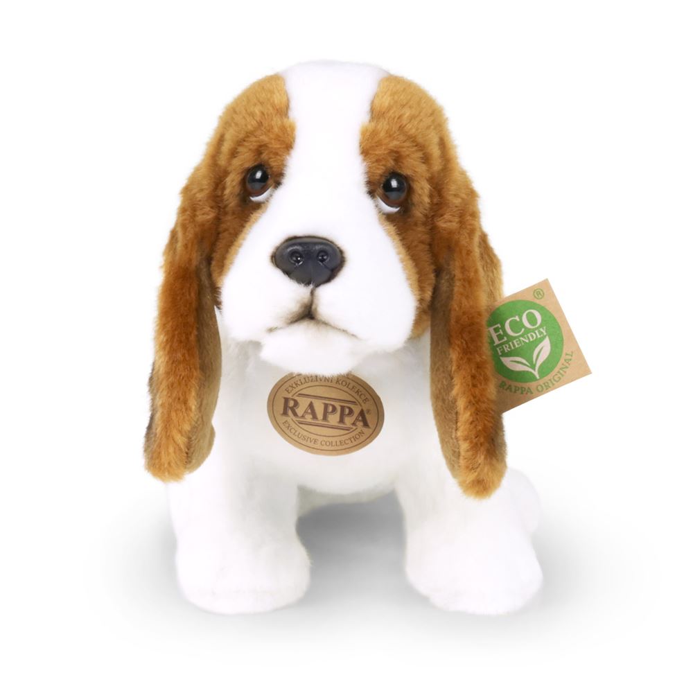 Peluche basset 32 cm écologique