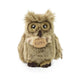 Peluche hibou grand-duc 17 cm écologique