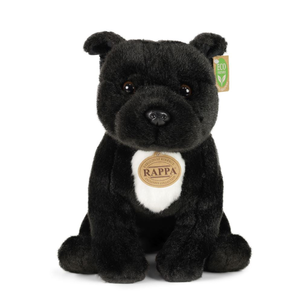 Peluche stafford noire 30 cm écologique