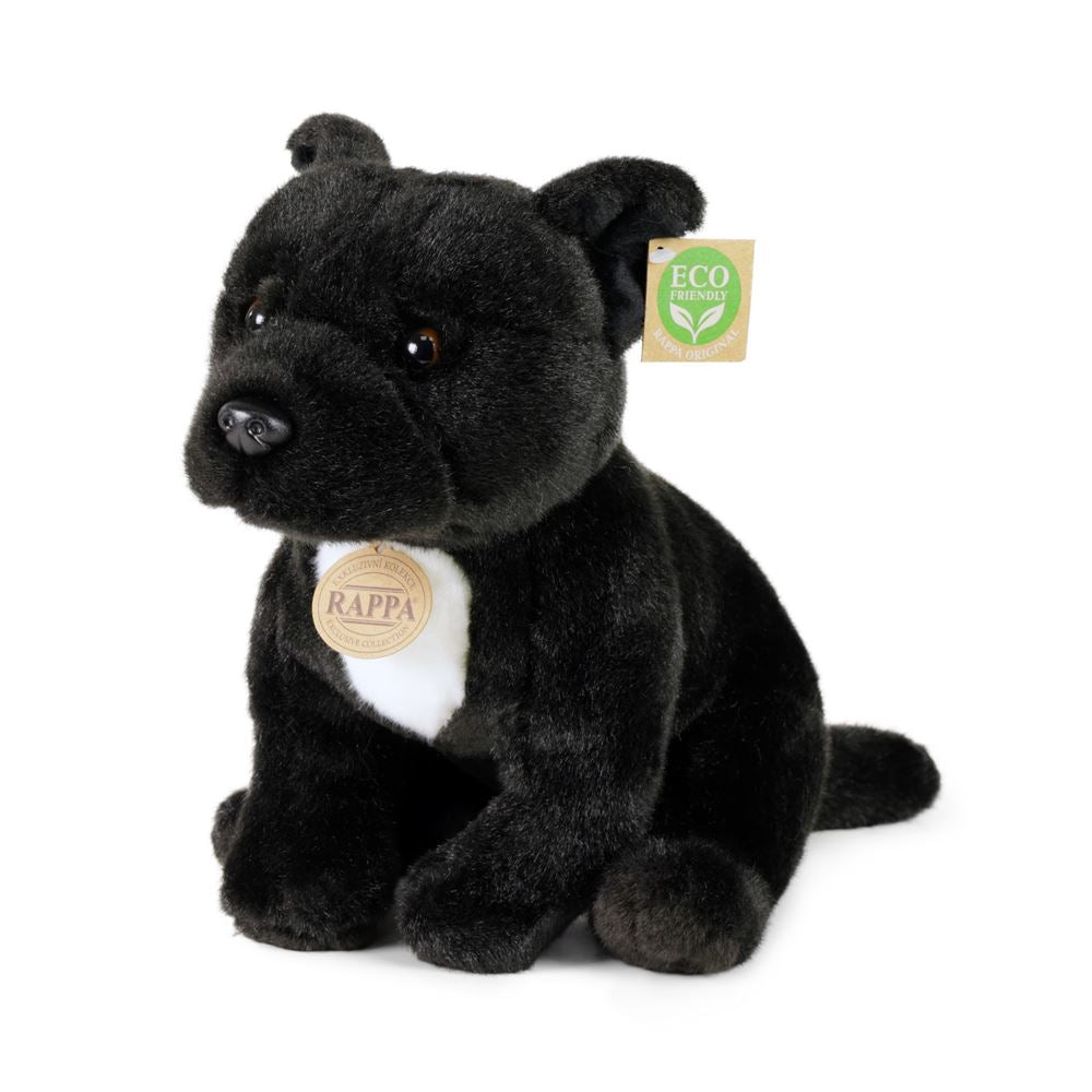 Peluche stafford noire 30 cm écologique