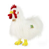 Peluche coq blanc 33 cm écologique