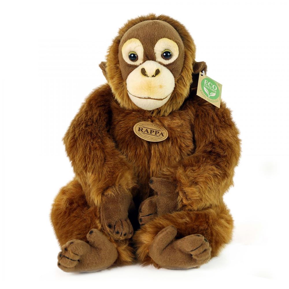 Peluche singe orang-outan 27 cm écologique