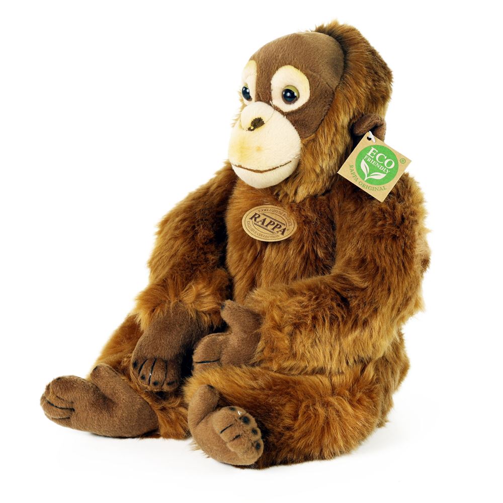 Peluche singe orang-outan 27 cm écologique