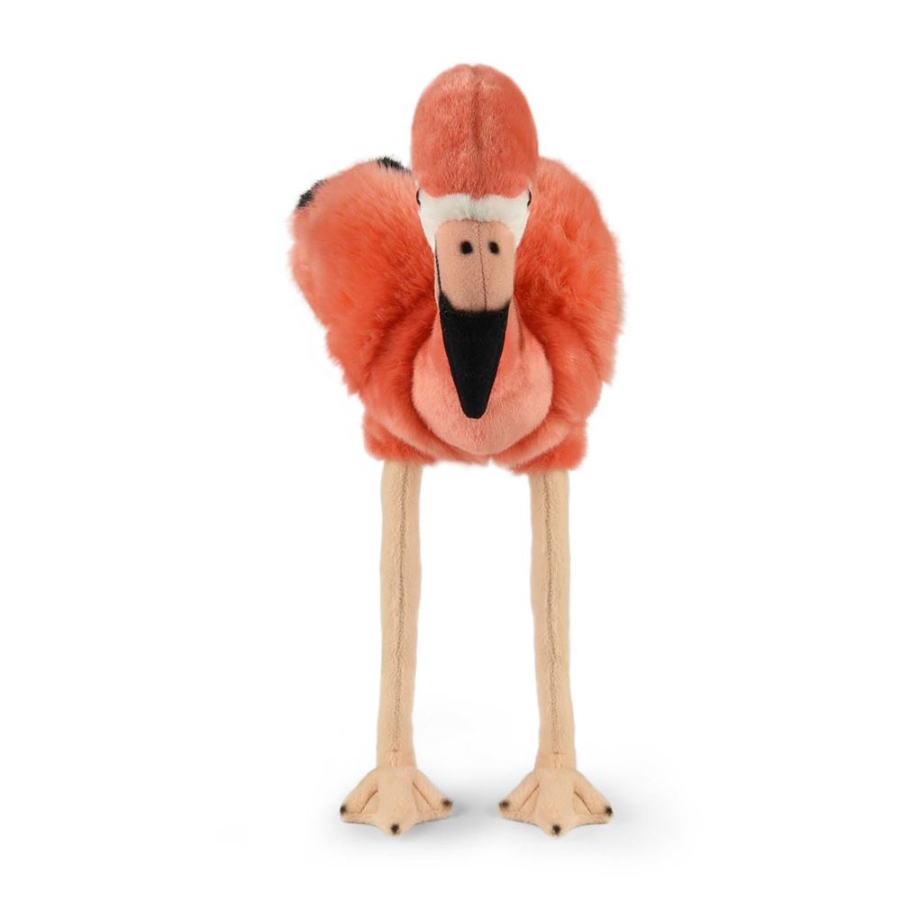 Peluche flamant rose 46 cm écologique