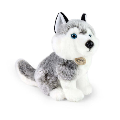 Série écologique Rappa - peluche husky - 30 cm - avec capuchon recyclé