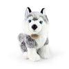 Série écologique Rappa - peluche husky - 30 cm - avec capuchon recyclé