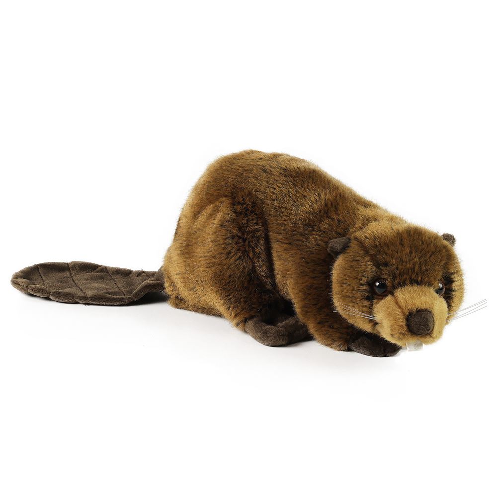 Peluche castor 28 cm écologique