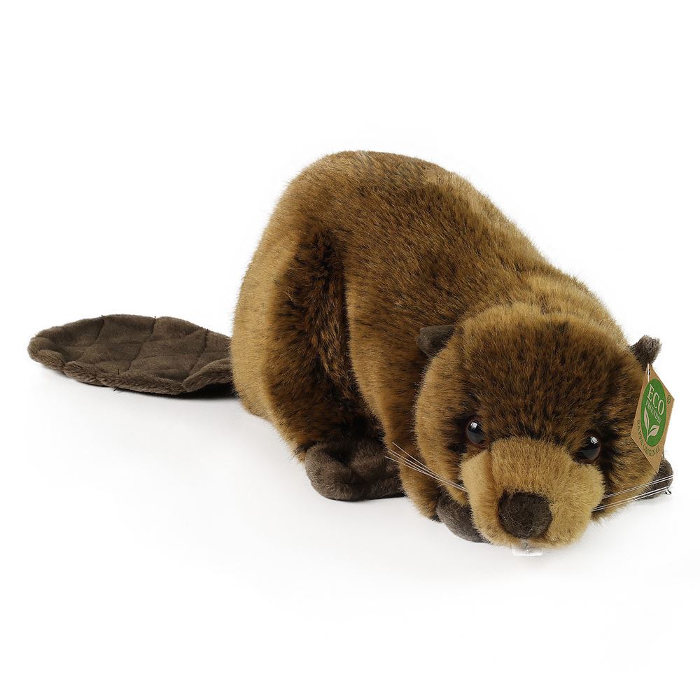 Peluche castor 28 cm écologique