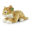 Peluche chat rayé rouge 40 cm eco-fri