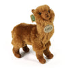 Peluche alpaga marron 23 cm écologique