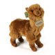 Peluche alpaga marron 23 cm écologique