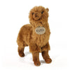 Peluche alpaga marron 23 cm écologique