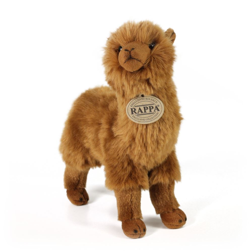 Peluche alpaga marron 23 cm écologique
