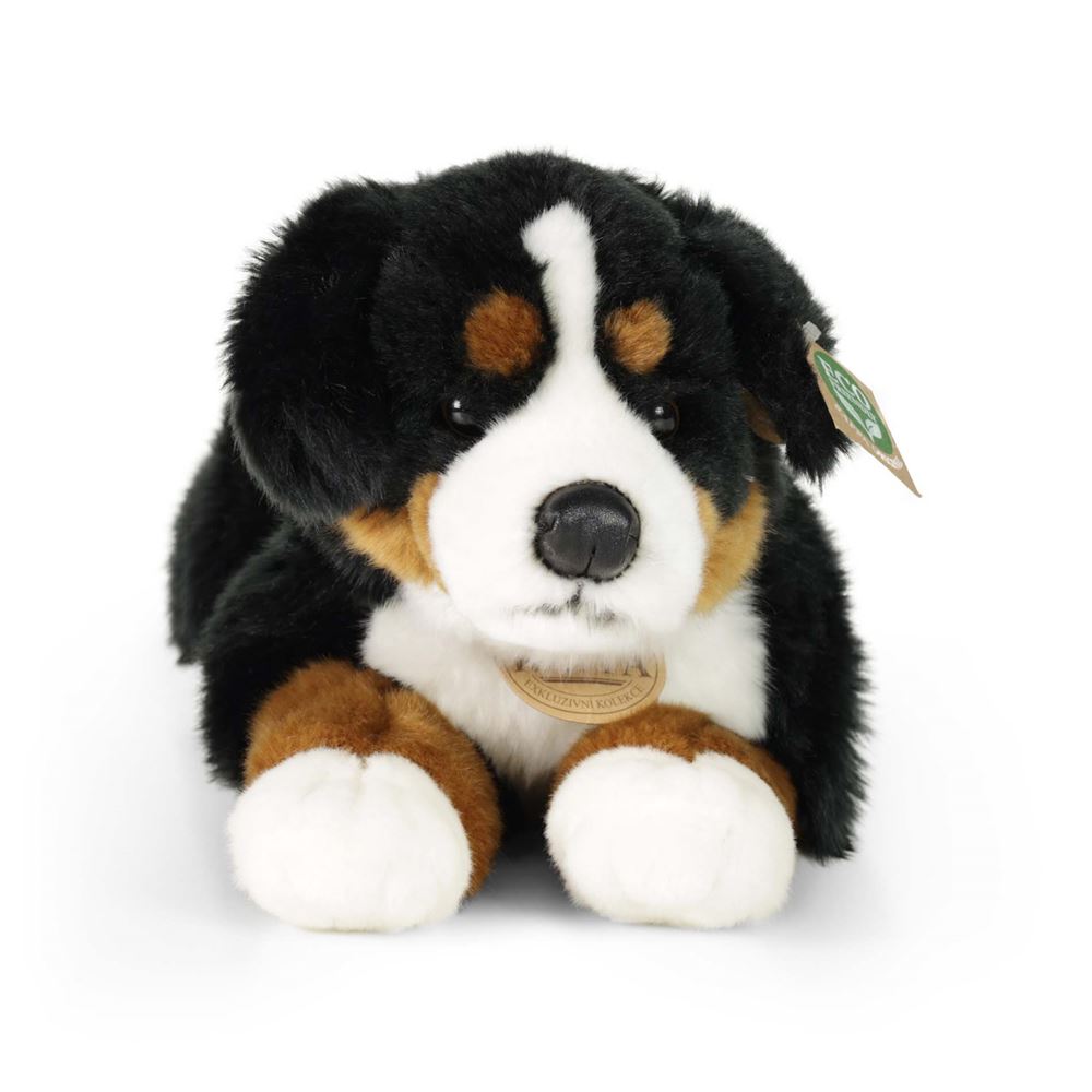Peluche bouvier bernois 44 cm écologique