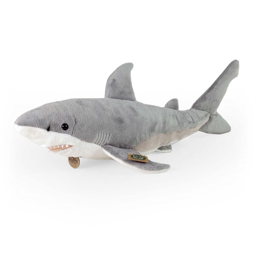 Peluche requin blanc 51 cm écologique