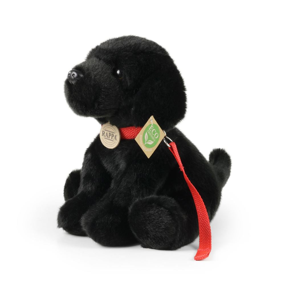 Peluche labrador noir 28 cm écologique