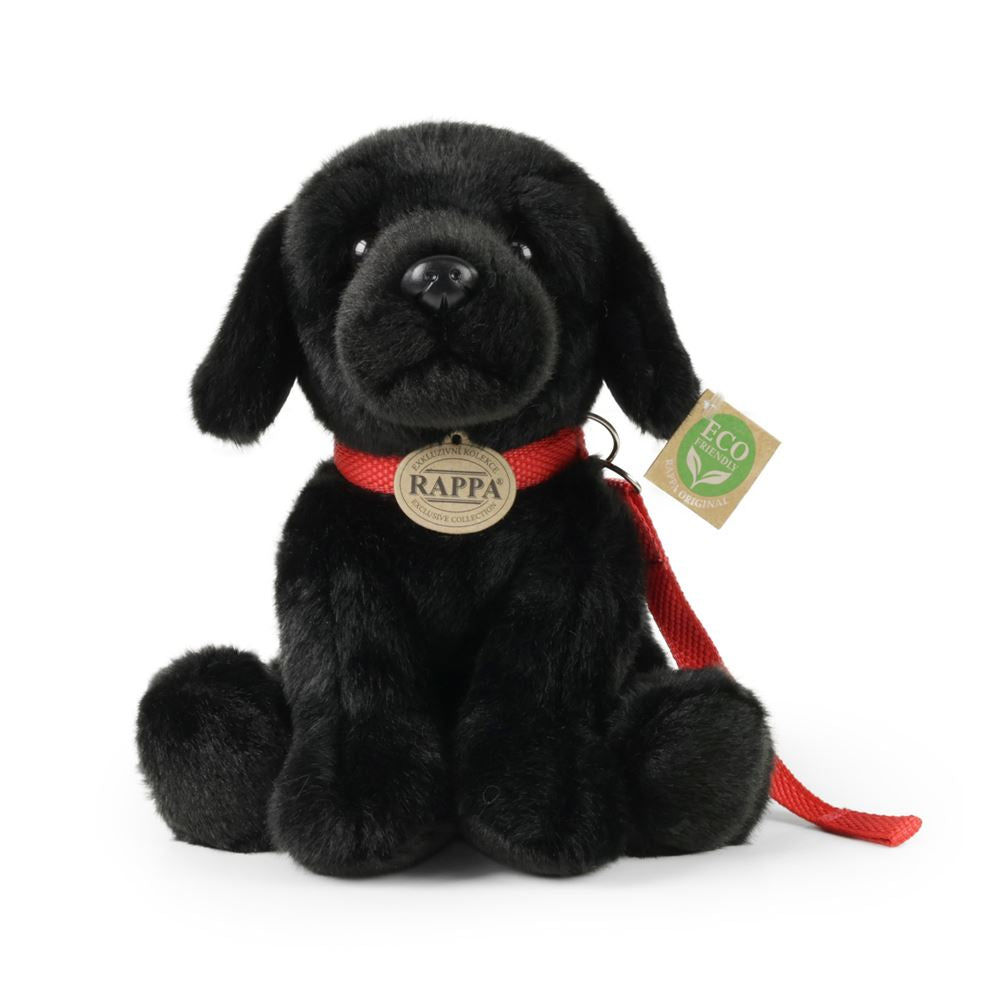 Peluche labrador noir 28 cm écologique