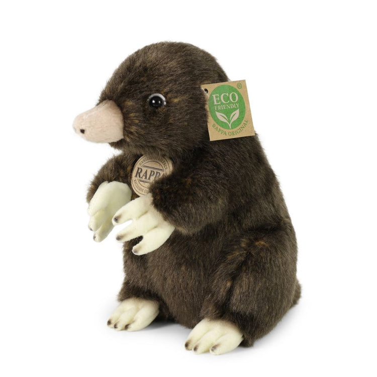 Rappa peluche écologique taupe 21 cm - peluche réaliste fabriquée à partir de bouteilles PET recyclées - marron crème