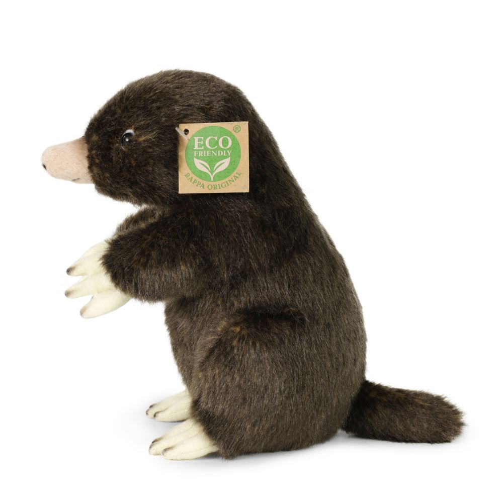 Rappa peluche écologique taupe 21 cm - peluche réaliste fabriquée à partir de bouteilles PET recyclées - marron crème