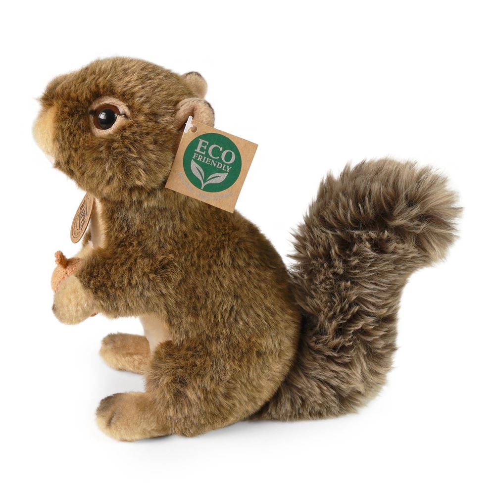 Peluche écureuil avec chêne 20 cm écologique