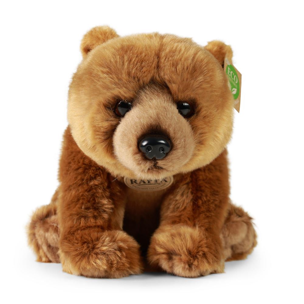 Peluche grizzli 30 cm écologique