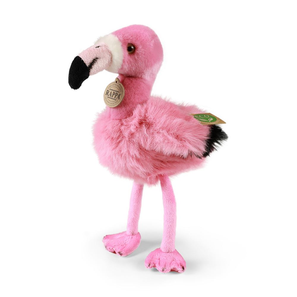 Peluche flamant rose 20 cm écologique