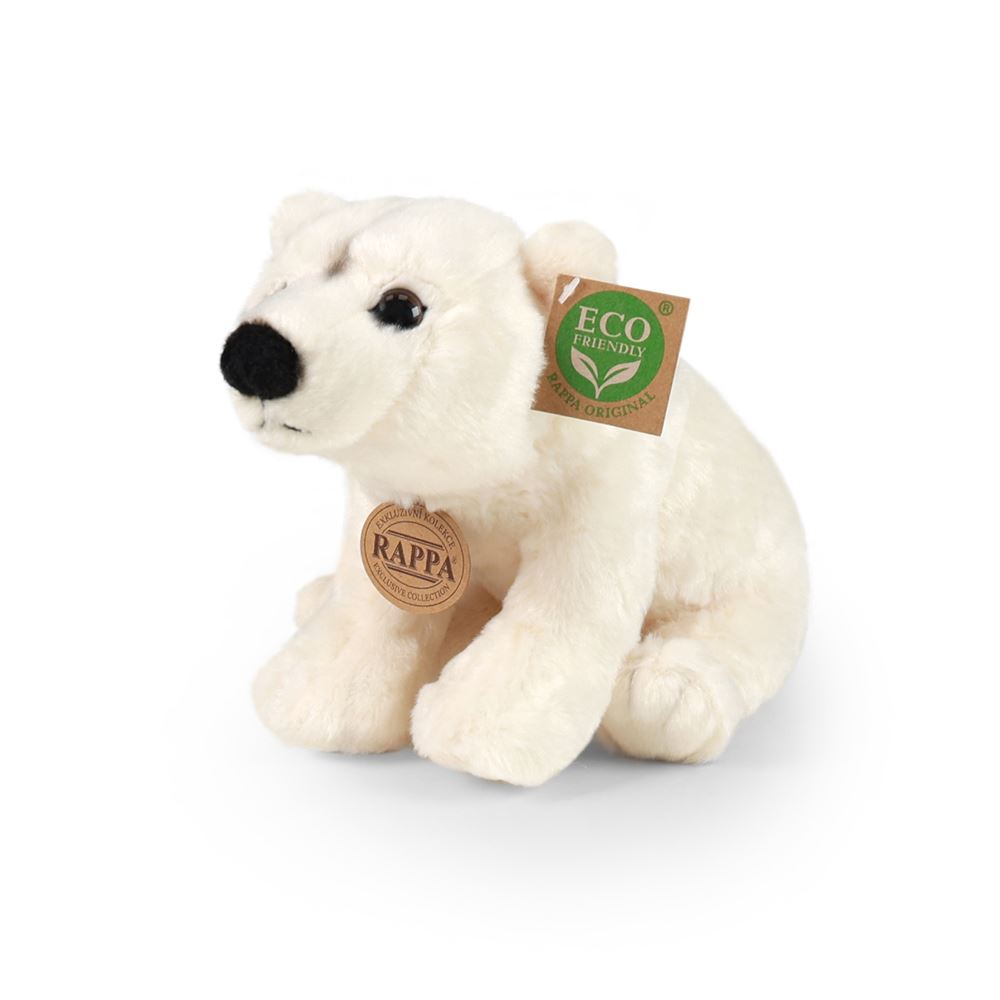 Peluche ours polaire 22 cm écologique